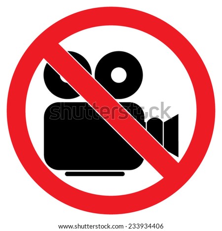 No Camera Sign