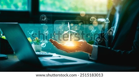 Similar – Image, Stock Photo Renewable energies