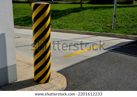 Similar – Image, Stock Photo sidewalk Turn off Asphalt