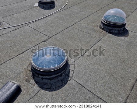 Image, Stock Photo Insulated house from dark mountains