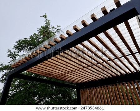 Similar – Image, Stock Photo Smoking shelter Design