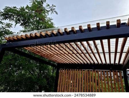 Similar – Image, Stock Photo Smoking shelter Design