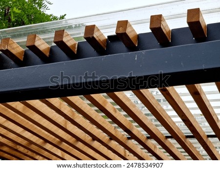 Similar – Image, Stock Photo Smoking shelter Design