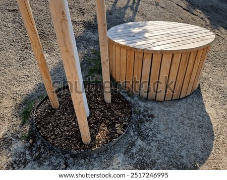 Similar – Image, Stock Photo Ventilation hatch on grey corrugated metal wall