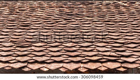 Old roof texture and background