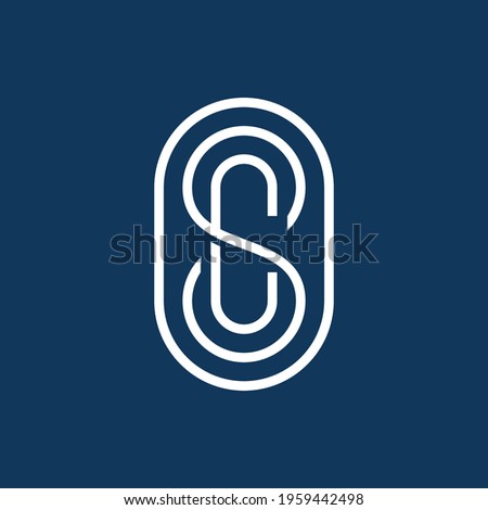 Abstract graphic illustration of the letters O, S, C