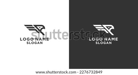 a simple fast eagle logo suitable for a delivery company