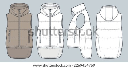 Free Downloads: Illustrator Vest Flat Sketches