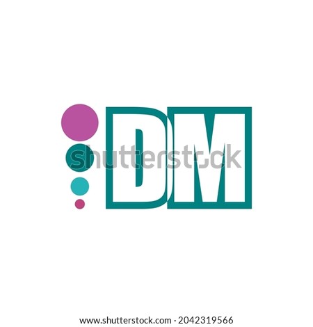 D and M vector letter logo eps 10 Photo stock © 