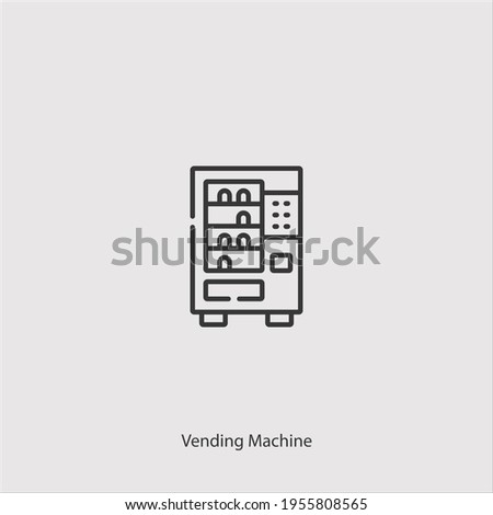 vending machine icon vector isolated on white background