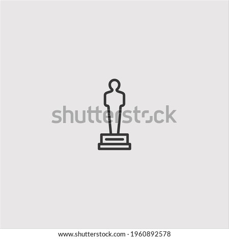 award icon vector icon.Editable stroke.linear style sign for use web design and mobile apps,logo.Symbol illustration.Pixel vector graphics - Vector