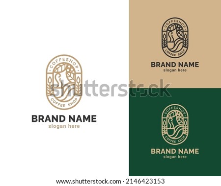 coffee shop logo brand design