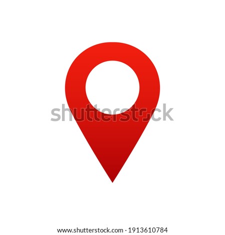 Gps with flat icon vector illustration