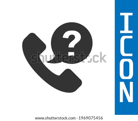Grey Telephone 24 hours support icon isolated on white background. All-day customer support call-center. Full time call services.  Vector