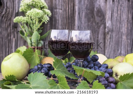 Wine concept. Food and drink background