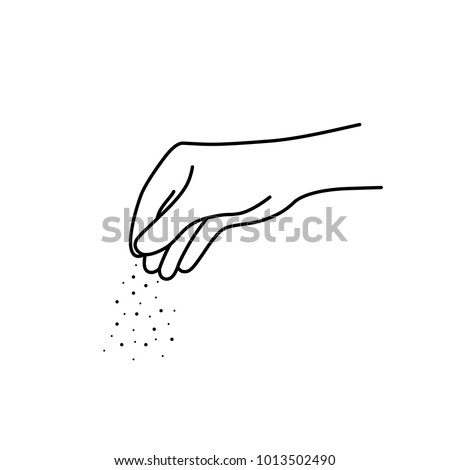 Similar – Image, Stock Photo Person pouring sugar powder with tea strainer above cake