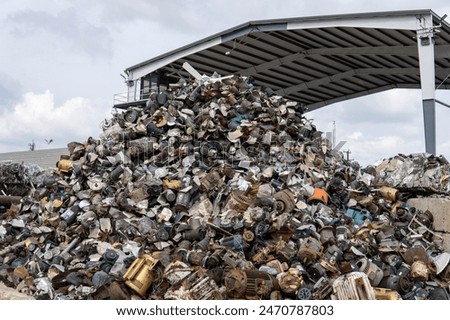 Similar – Image, Stock Photo Scrap yard at the port of Hamburg