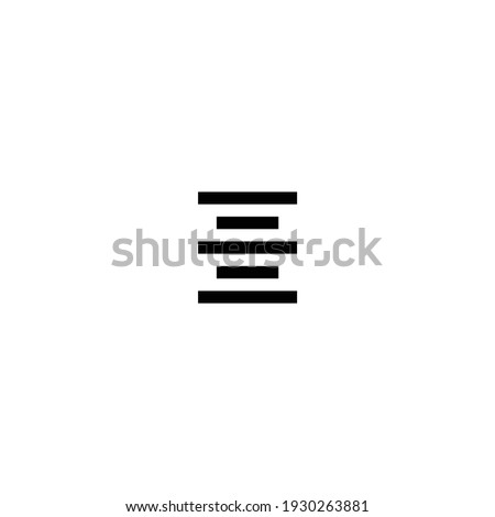 align middle icon isolated white background