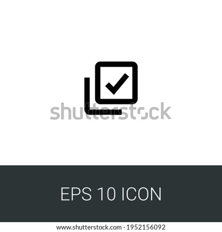 Multiple Select eps 10 simple icon