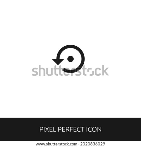 Settings backup Restore Pixel Perfect Icon for Web, App, Presentation. editable outline style. simple icon vector eps 10