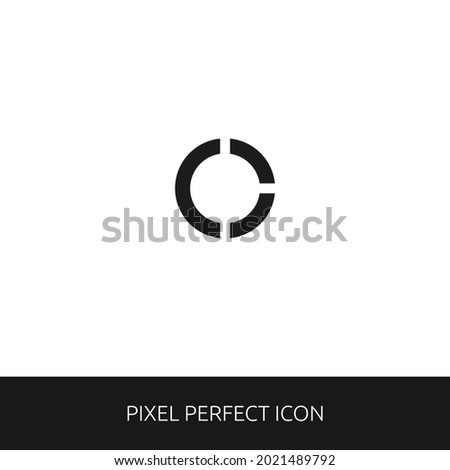 Donut Large Pixel Perfect Icon for Web, App, Presentation. editable outline style. simple icon vector eps 10
