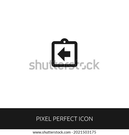 Assignment Return Pixel Perfect Icon for Web, App, Presentation. editable outline style. simple icon vector eps 10