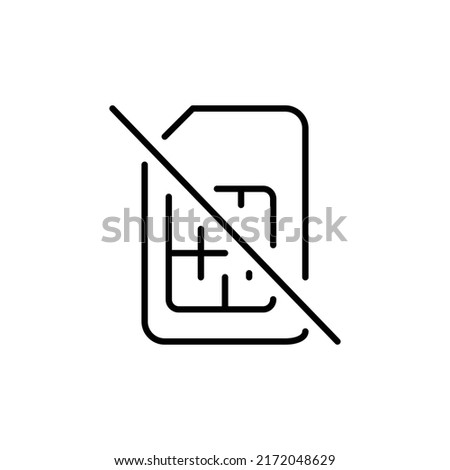 no sim editable stroke icon, Smart stroke icon