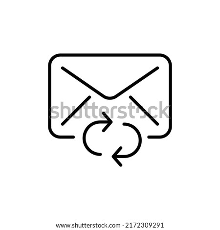 refresh mail editable stroke icon, Smart stroke icon