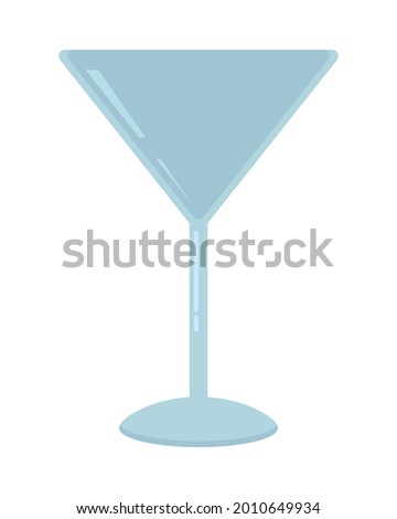 martini glass icon on white background