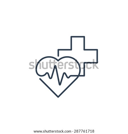 Medical logo. Pharmacy, drugstore, health care center, diagnostics services