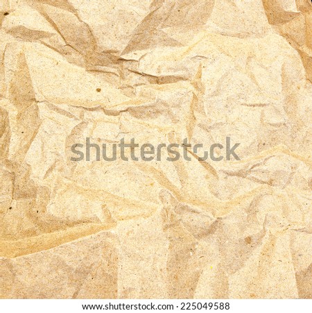Eco craft crumpled paper background for cards and scrapbooking gold yellow color