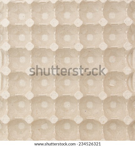 Blank eco paper container for eggs. Texture for card design and interior prints