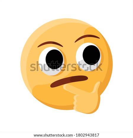 Thinking Wondering Face Expression Mood Emoji