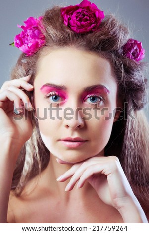 beauty woman studio face makeup