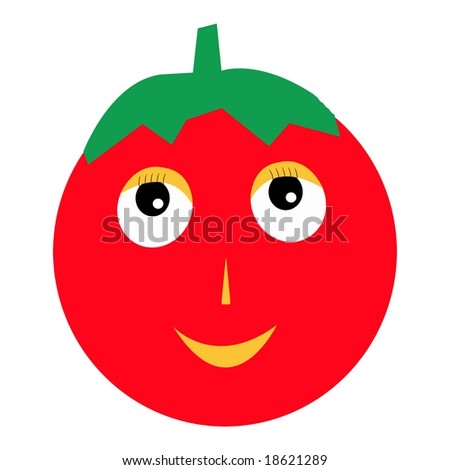 A lovable cartoon tomato villain