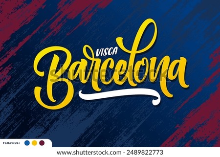 barcelona lettering background vector design means Long Live