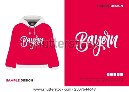 bayern lettering art sweater design