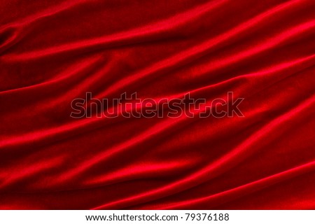 Background of red velvet fabric