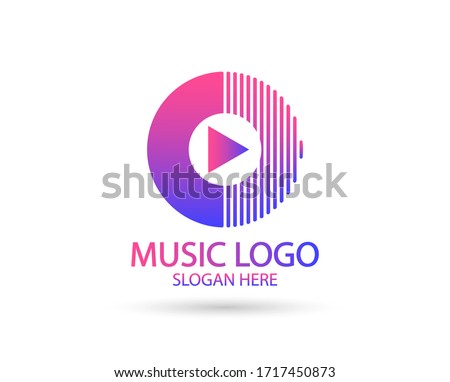 Creative Music Logo. For modern Business company brand logo design vector illustration.