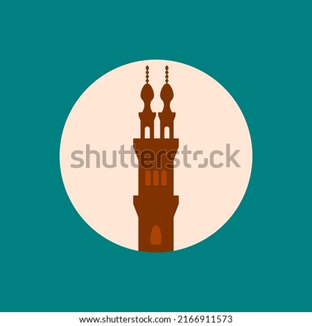 illustration of minaret al azhar mosque