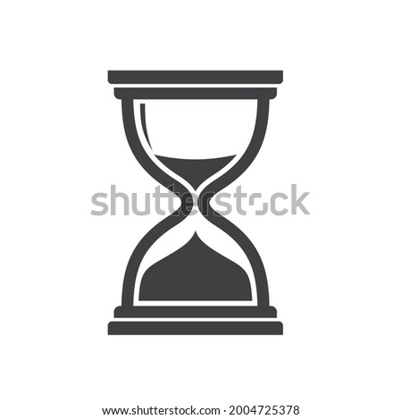 hourglass illustration, hourglass icon, vector art.