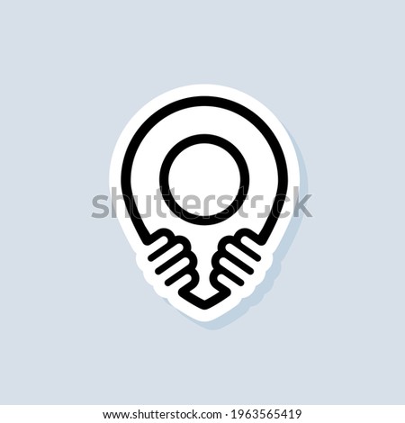 Support small business sticker. Shop local products. Coronavirus Quarantine. Shop local symbol. Vector on isolated background. EPS 10.