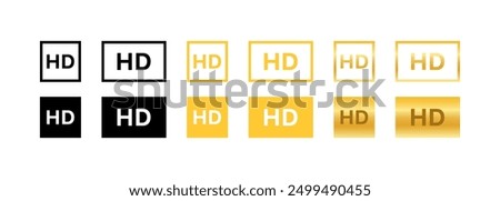 HD quality set icons. Flat and silhouette style. Vector icons.