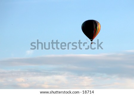 Around The World in . . . :  Hot air ballon from First Annual Hugo Oklahoma Balloon Festival