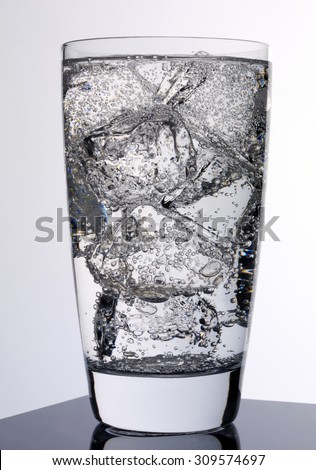 GLASS OF INDIAN TONIC WATER
