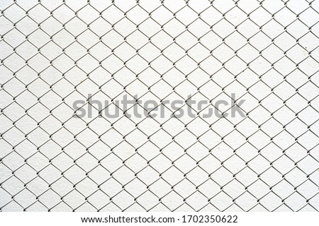 Similar – Image, Stock Photo Mesh wire fence in red and blue with ingrown, dry twigs and branches