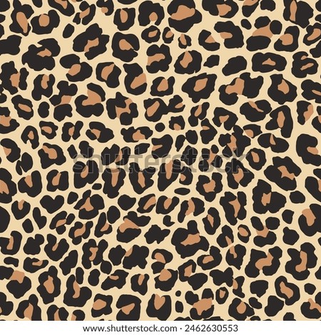 Leopard Pattern Seamles Vector soft color leopar