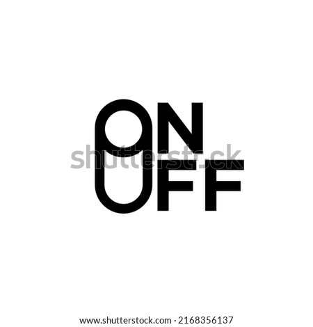 Start and shut down button switch symbol. Power on off. Illustration vector logo template design