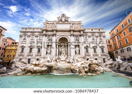 Similar – Foto Bild Rom-Trevi-Brunnen oder Fontana di Trevi in Rom, Italien.