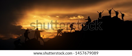 Similar – Foto Bild Wanderung mit beschränkter Aussicht über dem Achensee in Tirol in Österreich